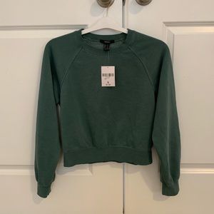 NWT Forever 21 athletic crew neck sweatshirt S